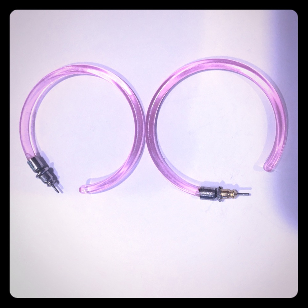 Pink loop Earrings